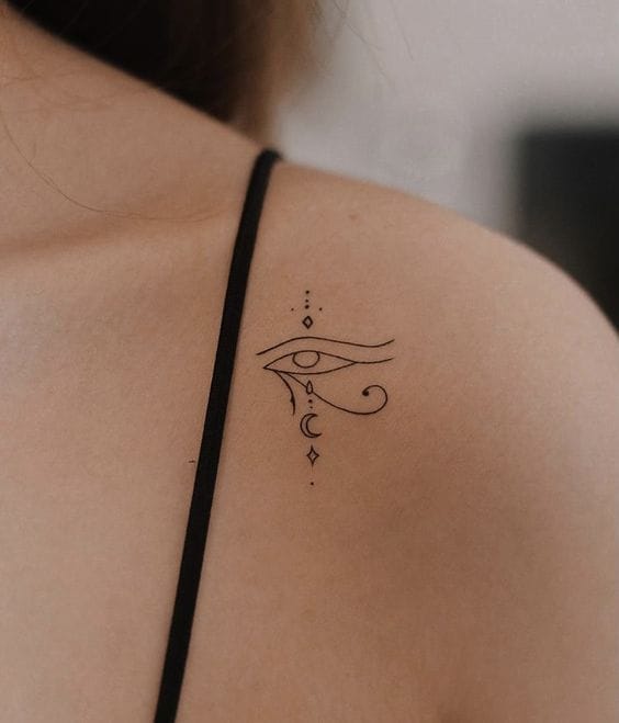 Meanings of Small Tattoo Ideas and Where to Get Them 26 Eye Tattoo tattoo on the shoulder