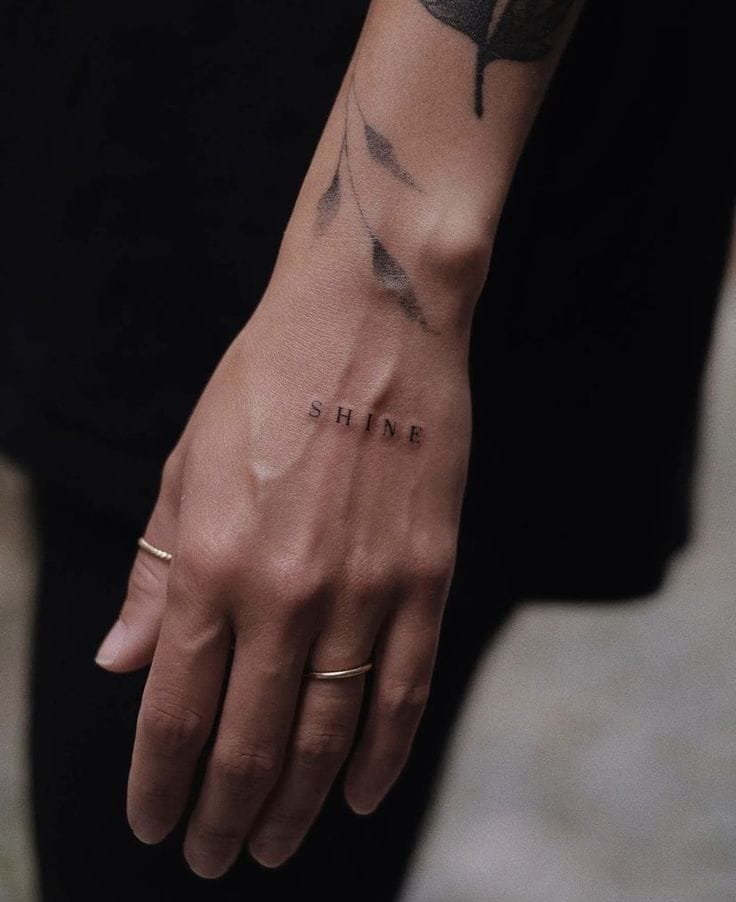 Meanings of Small Tattoo Ideas and Where to Get Them 1 Minimal Hand Tattoo
