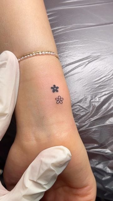 Meanings of Small Tattoo Ideas and Where to Get Them 22 flower tattoo on the hand