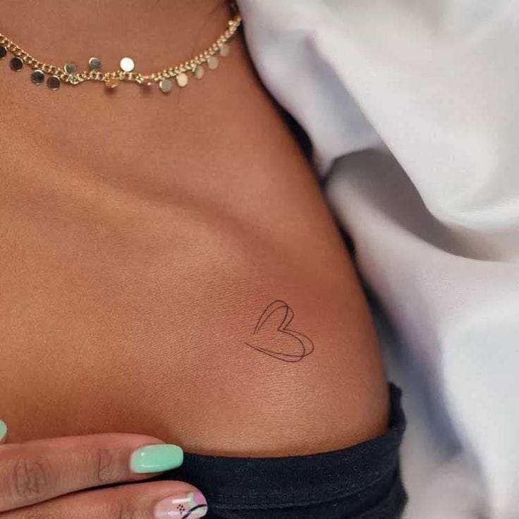 Meanings of Small Tattoo Ideas and Where to Get Them 3 heart shaped tattoos