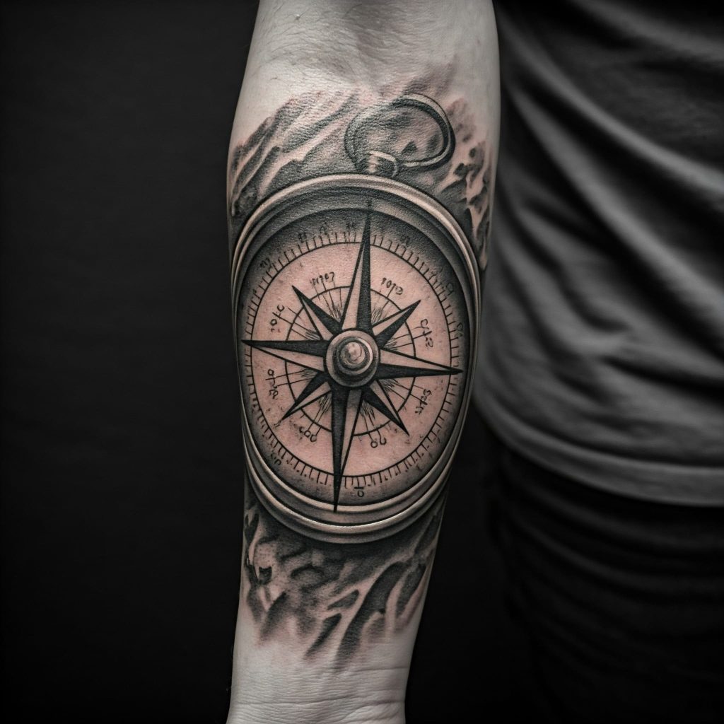 3D Compass Tattoo The Coolest Tattoo Trend